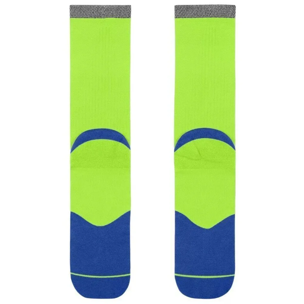 Nike Spark Cushioned Running Crew Socks Women 9.5-11 Men 8-9.5 Reflective 2 Pair